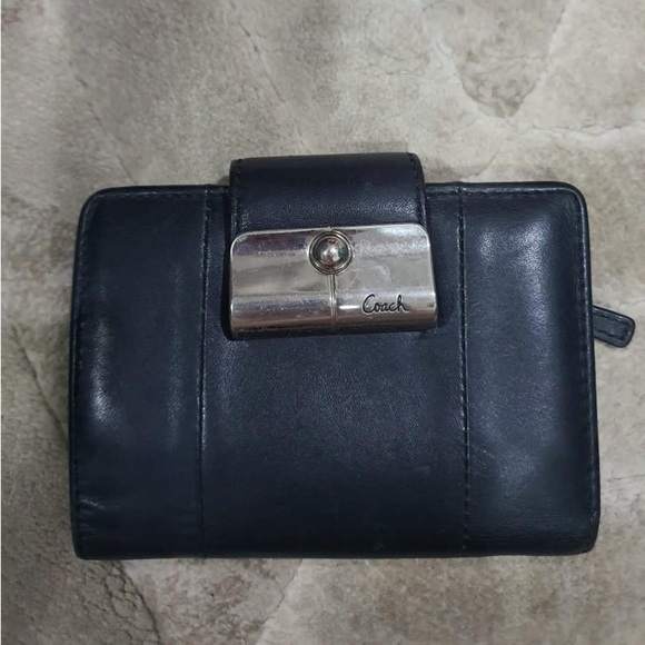 Coach Kristin Black Bifold Genuine Leather Wallet - Picture 1 of 4